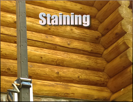  Rawlings, Virginia Log Home Staining